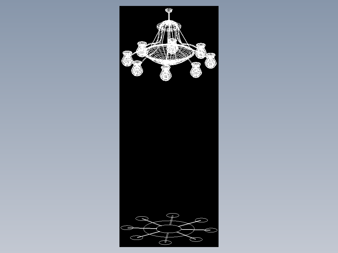 室内家具和灯具等的模型十五-K-L24