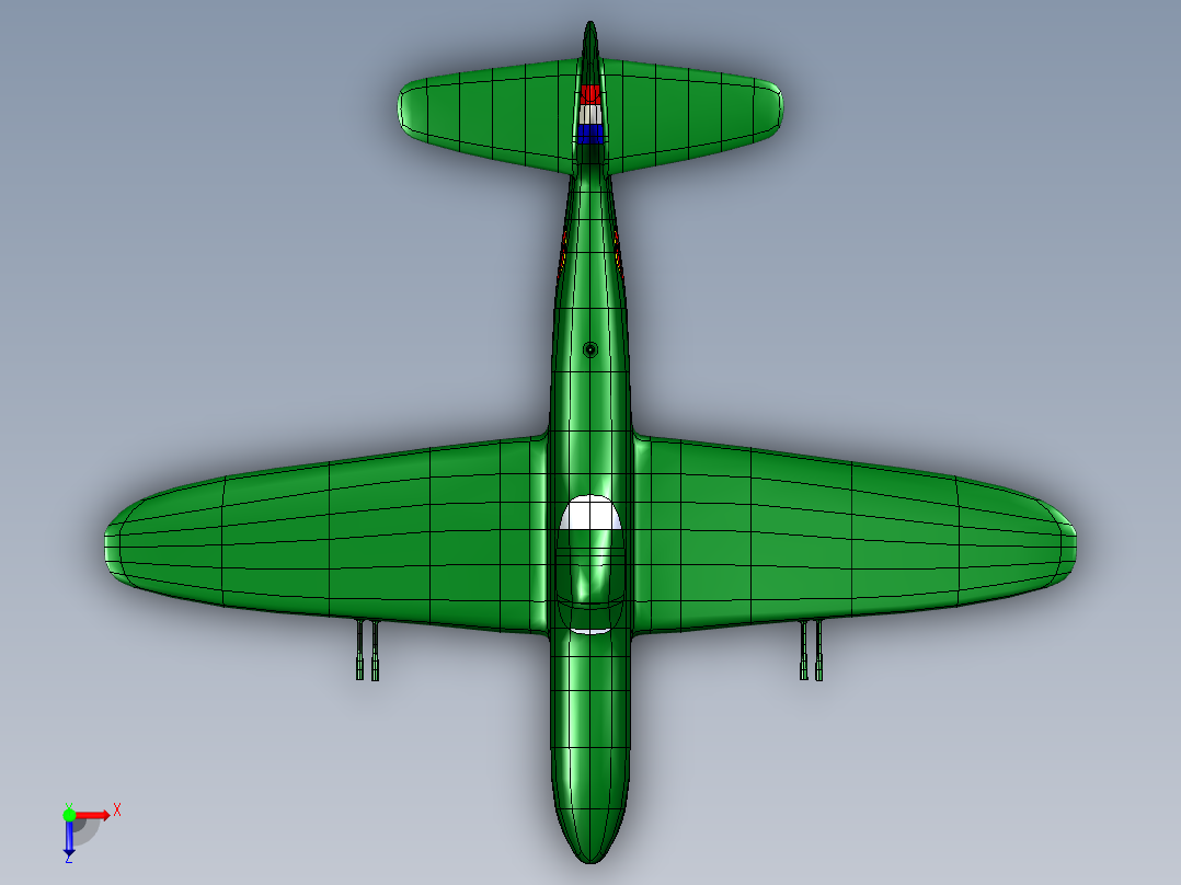 战斗机设计图纸俯视图