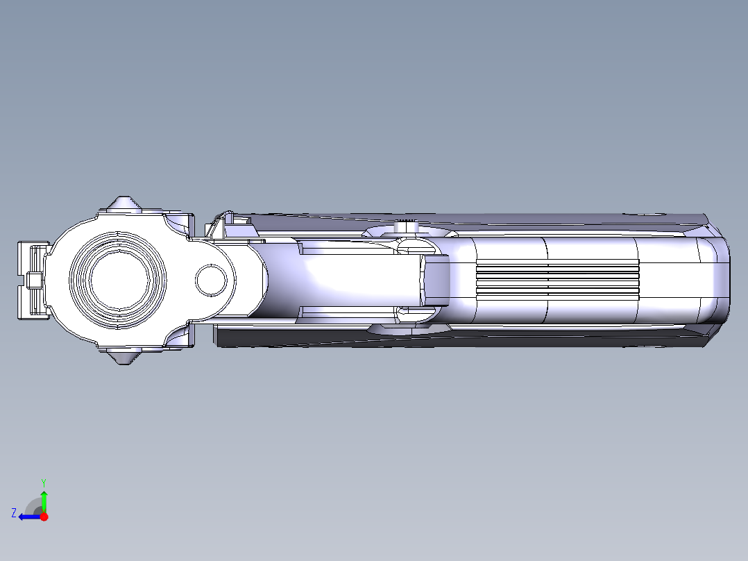 92式手枪右视图