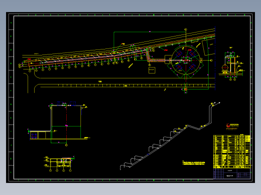 氧化铝浓相气力输送管路布置总图