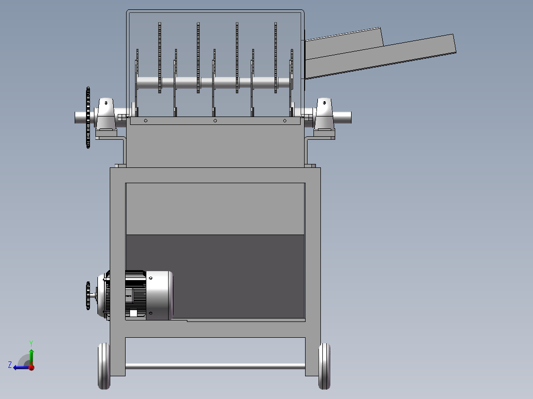 自动秸秆切碎机（CAD+SW三维+说明书）919909