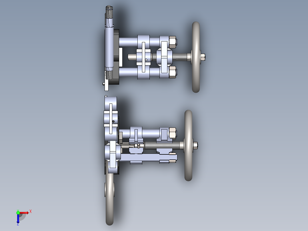 手动冲压机2015俯视图