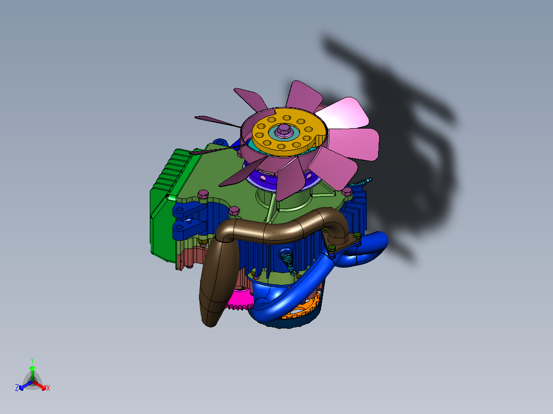 活塞式二冲程柴油发动机