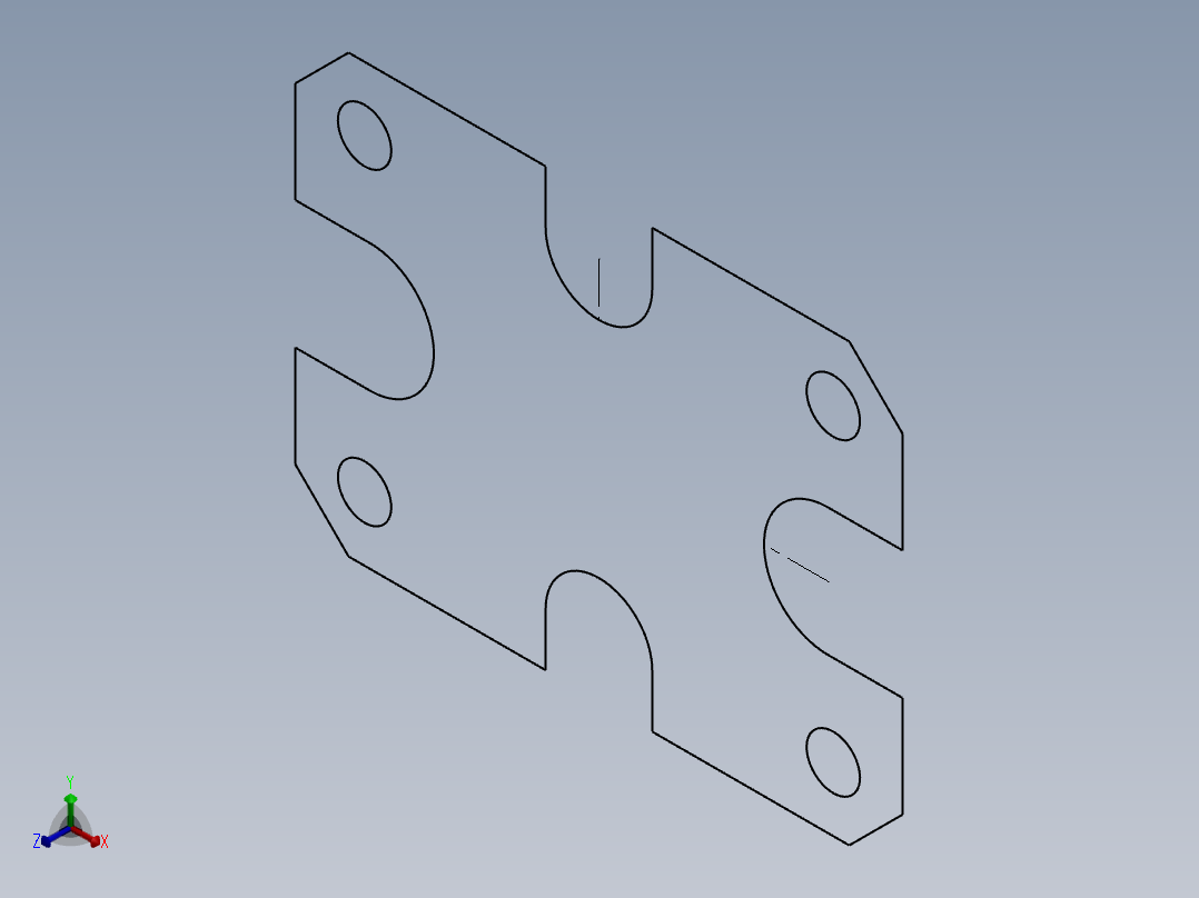 SW建模练习题-exercise 33正等轴测图