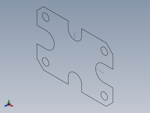 SW建模练习题-exercise 33正等轴测缩略图