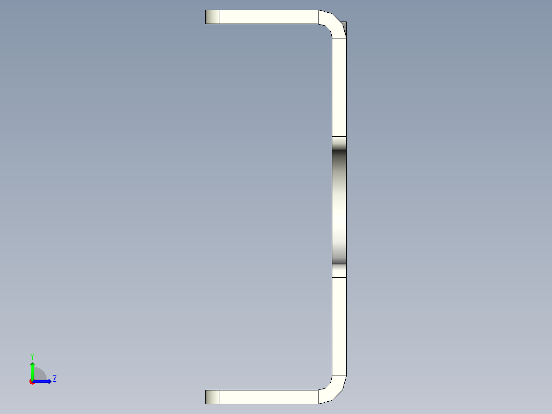 Z型输送带左视图