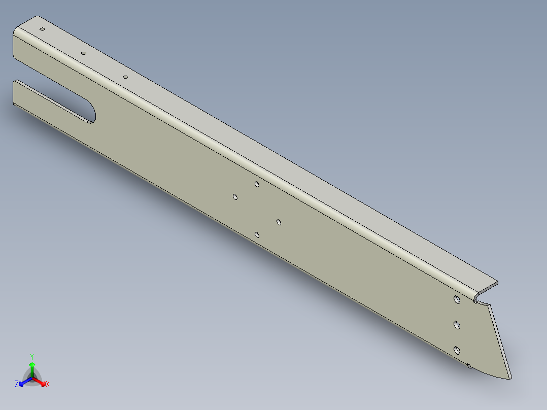 Z型输送带正等轴测图