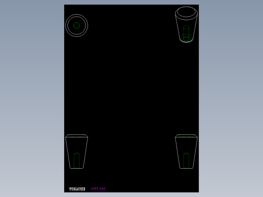 手輪把手2455-2D多系列多零件图纸模型