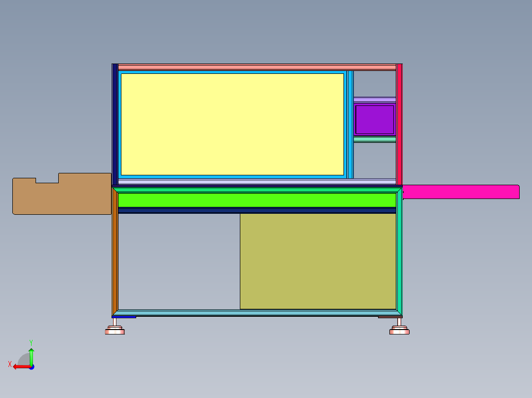 电路板自动运载焊机后视图