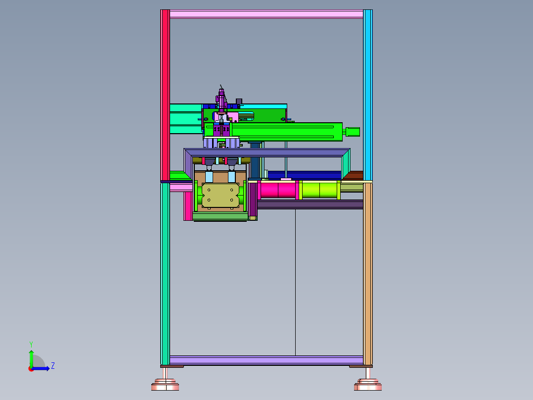 电路板自动运载焊机左视图