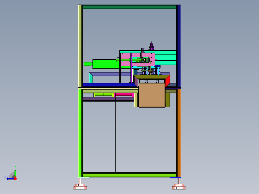 电路板自动运载焊机右视图