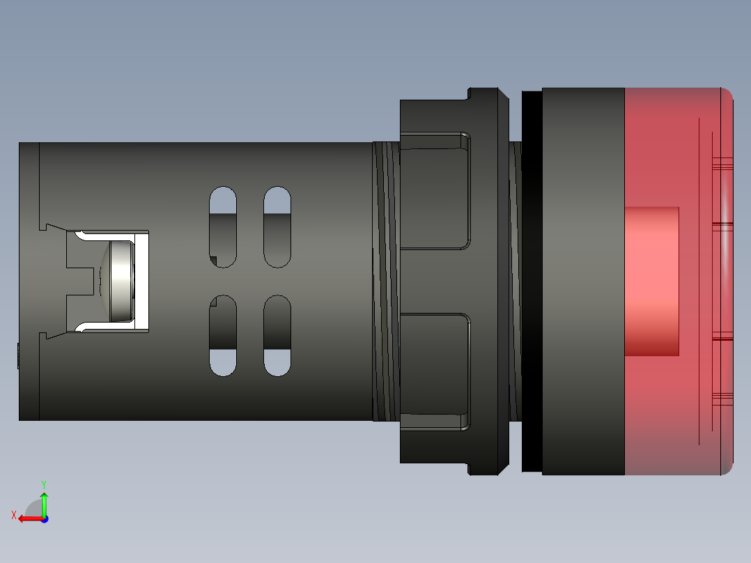 EKF比邻星ED16-22 BMS 230в声光信号器后视图