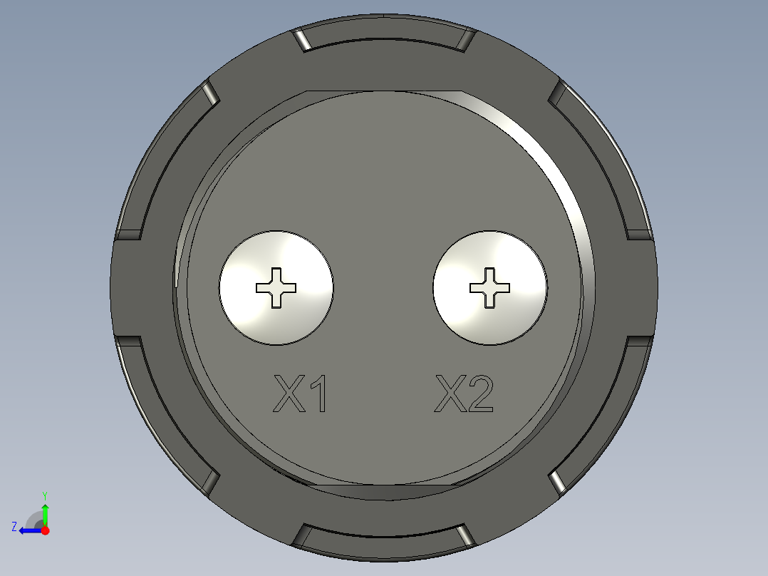 EKF比邻星ED16-22 BMS 230в声光信号器右视图