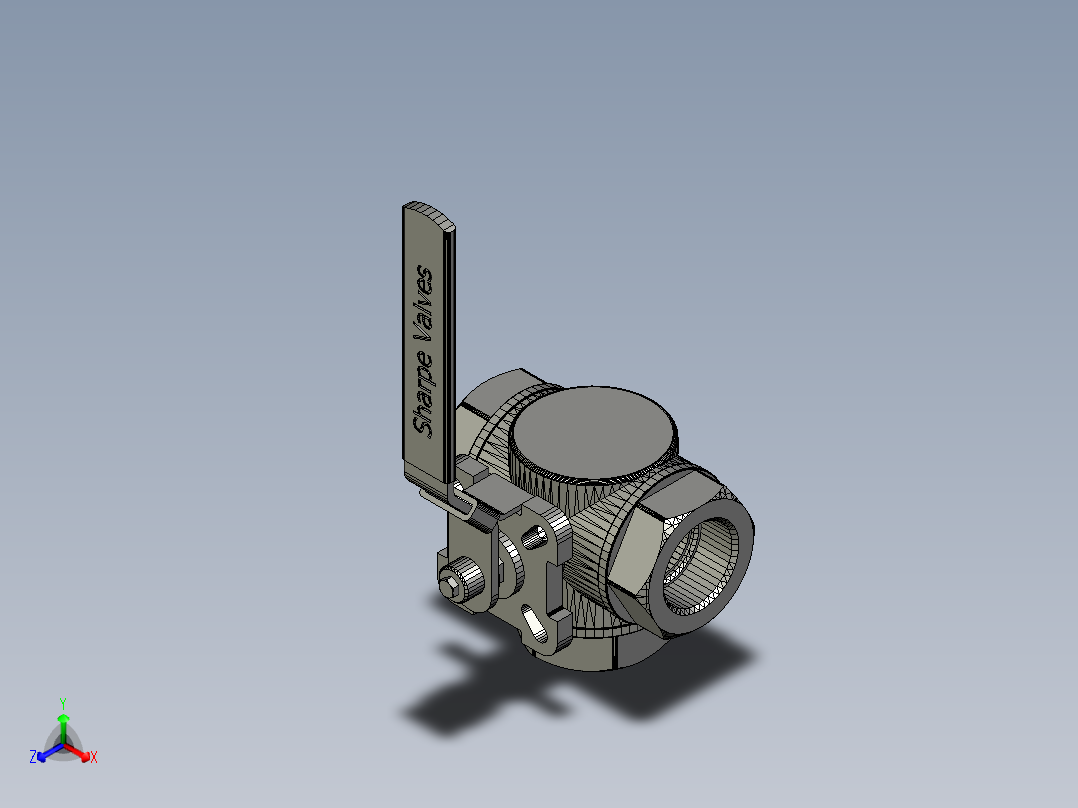 三通球阀Inventor 2010