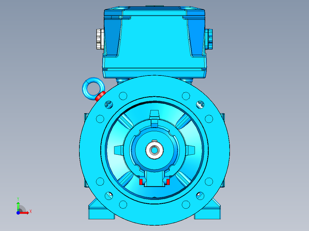 筒仓清扫螺旋钻前视图