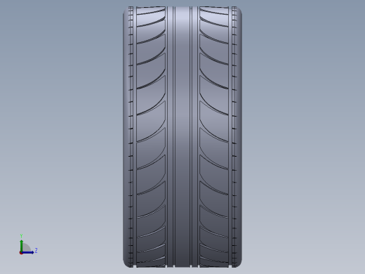 车轮 3D模型左视缩略图