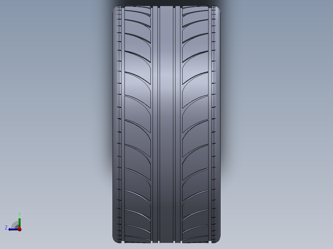 车轮 3D模型右视图