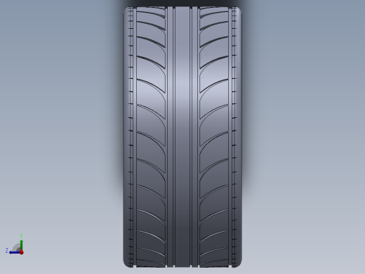 车轮 3D模型右视缩略图