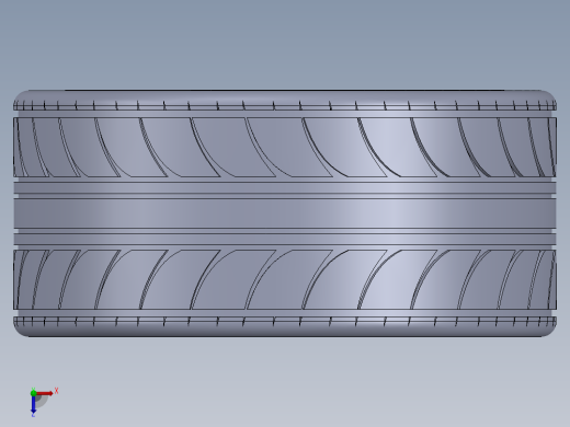 车轮 3D模型俯视缩略图