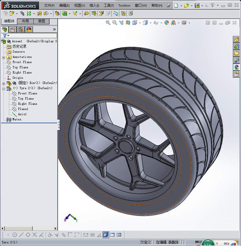 车轮 3D模型