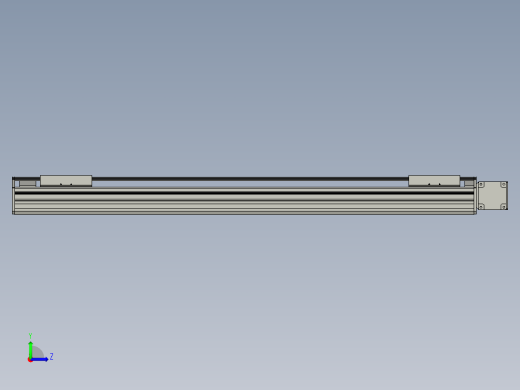 直线模组WG-LHB12-S750-R(B)设计图纸左视缩略图