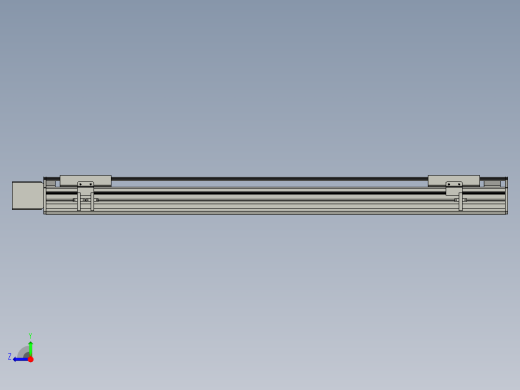 直线模组WG-LHB12-S750-R(B)设计图纸右视缩略图