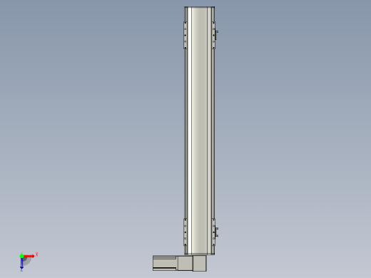 直线模组WG-LHB12-S750-R(B)设计图纸俯视缩略图