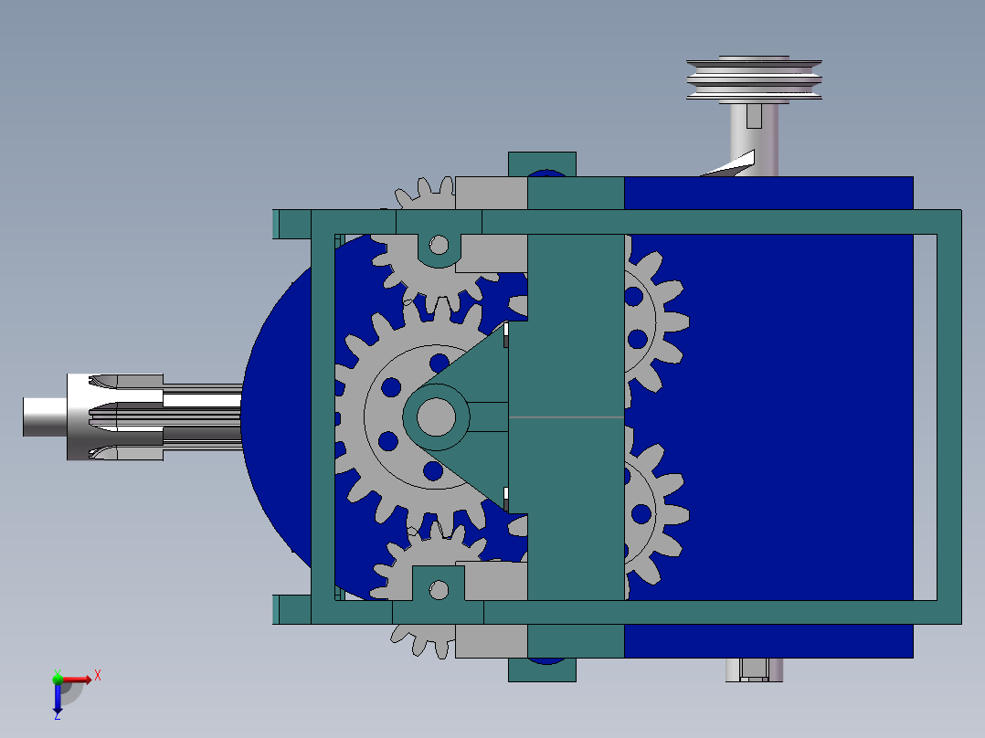土豆山药挖掘收获机的设计【含三维SolidWorks+CAD图+文档】俯视图
