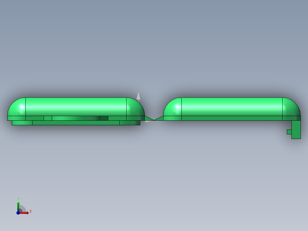 塑料文具盒前视图