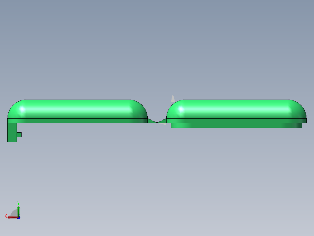塑料文具盒后视图