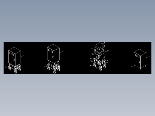 一种自移式防渗室外配电柜