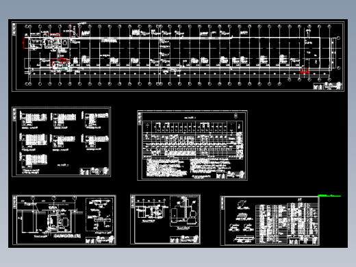 大型车间电气照明竣工图