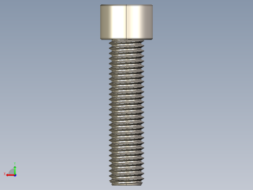 Screw_DIN_912_M12x50F_A2.STEP公制内六角螺钉后视缩略图