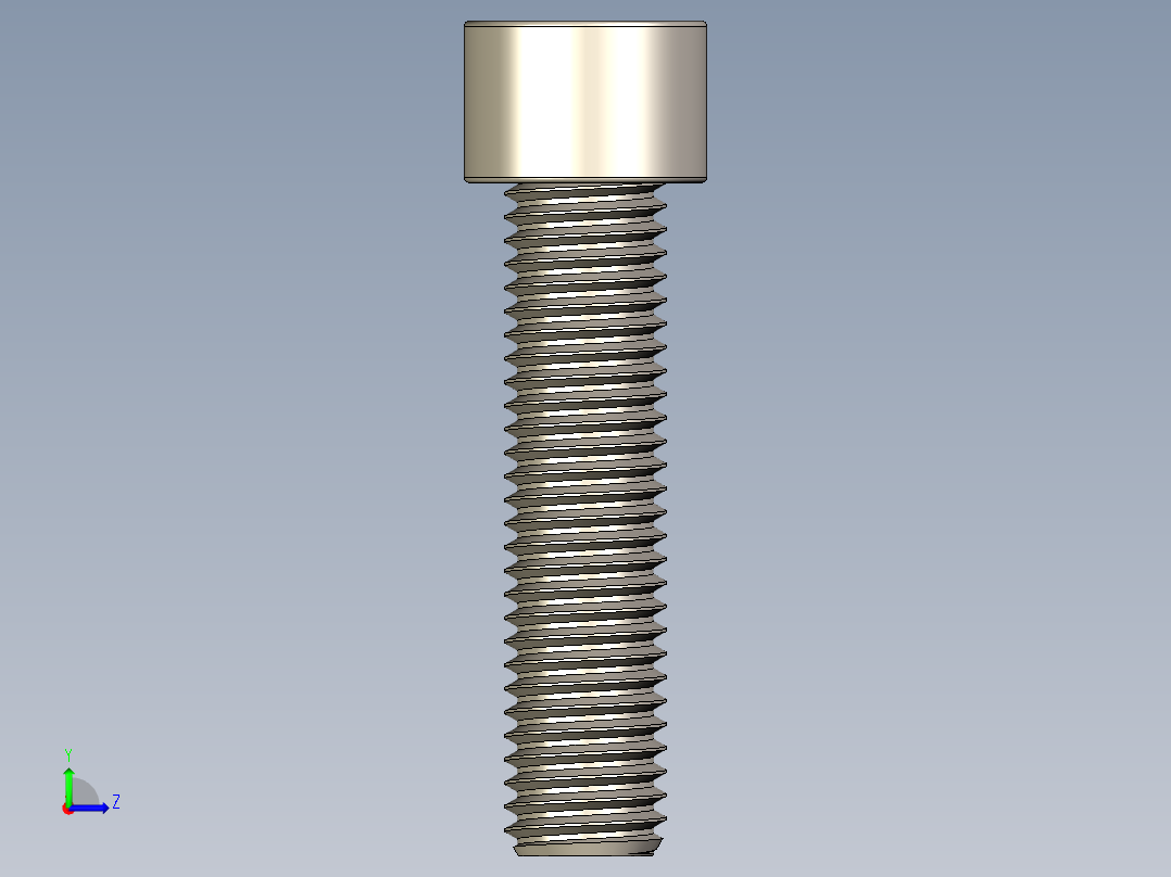 Screw_DIN_912_M12x50F_A2.STEP公制内六角螺钉左视图