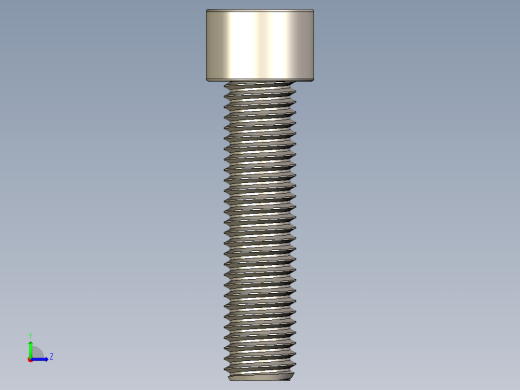 Screw_DIN_912_M12x50F_A2.STEP公制内六角螺钉左视缩略图