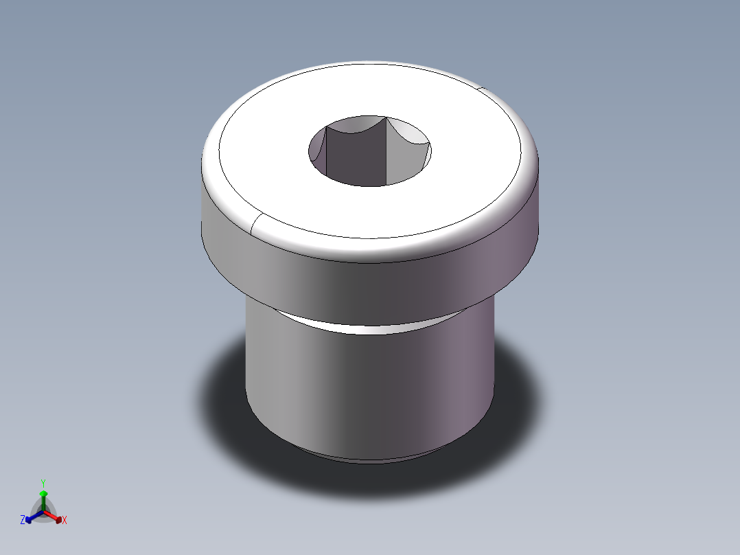 内六角螺堵、4WN-14WD正等轴测图