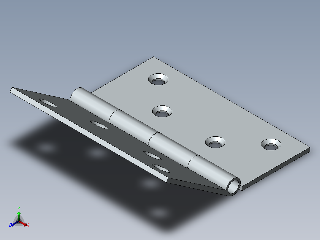 铰链、-合页frontis正等轴测图