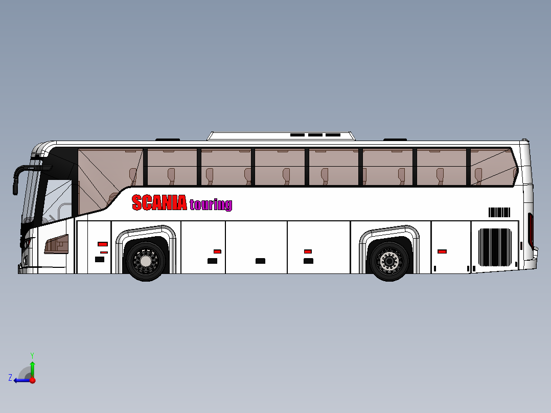 客车、公交车(30)右视图