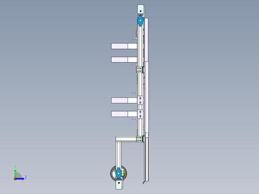 物料归纳机构设计左视缩略图