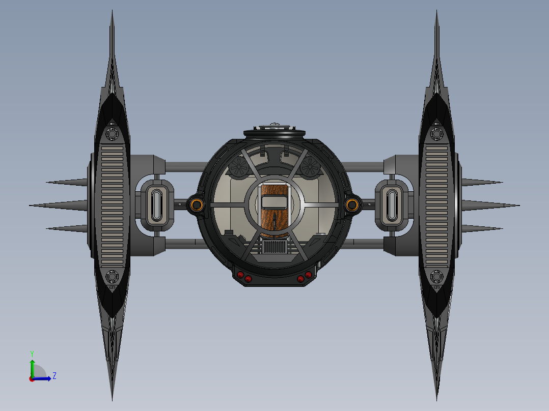 宇宙飞船(2)左视图