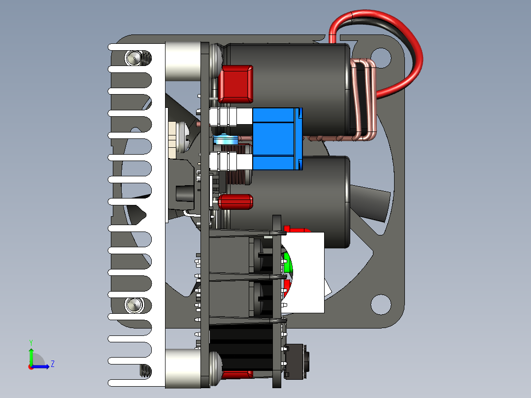 电路板、主板(101)左视图