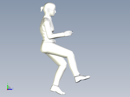 A2004785-女性 女人 人类 1.6米 人左视缩略图