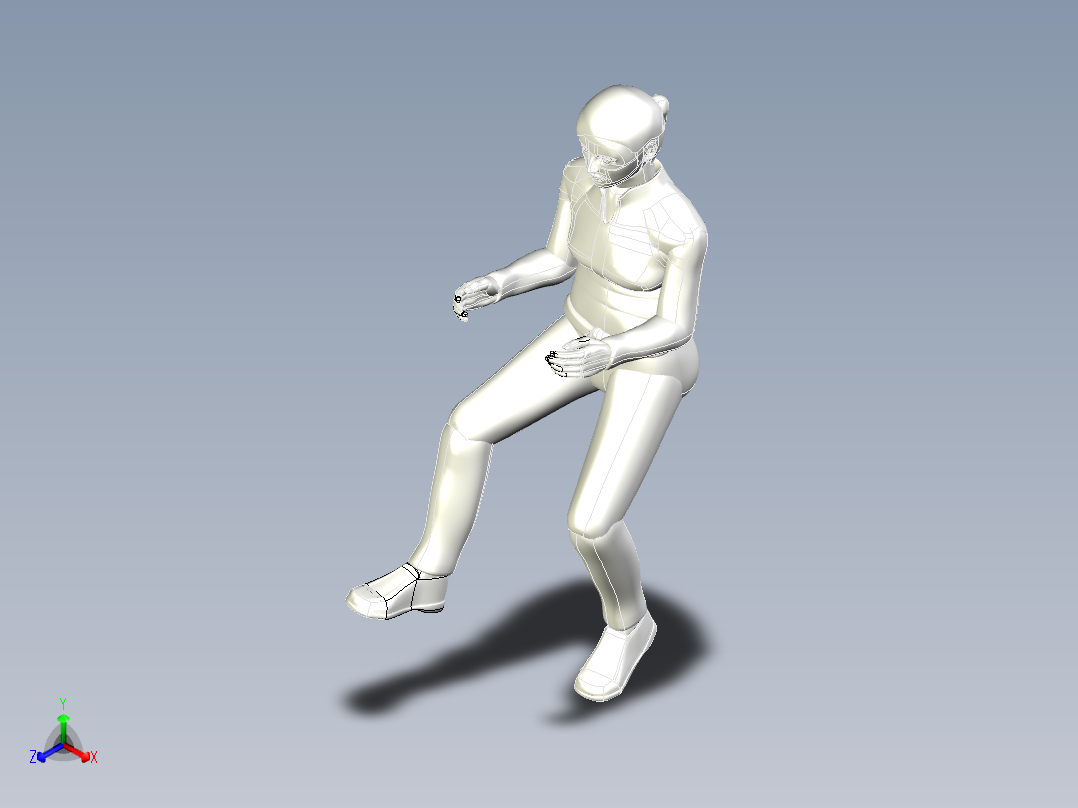 A2004785-女性 女人 人类 1.6米 人正等轴测图