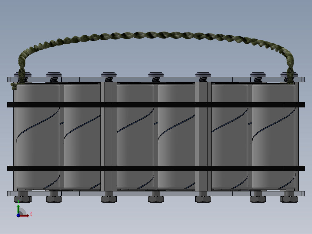 电池仓、电池(64)前视图