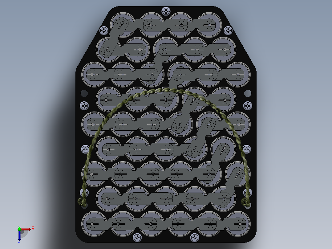 电池仓、电池(64)俯视图