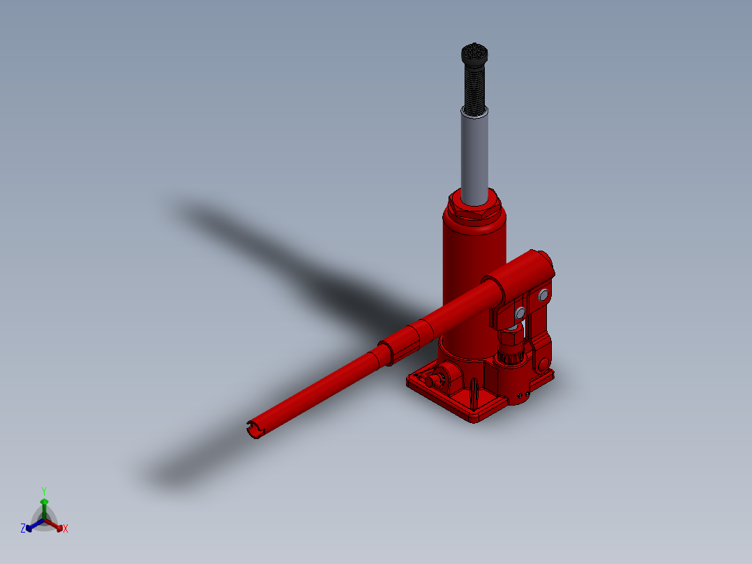 千斤顶(5)正等轴测图