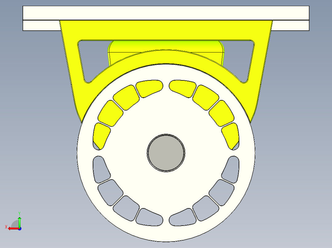 建筑绘图尺后视图