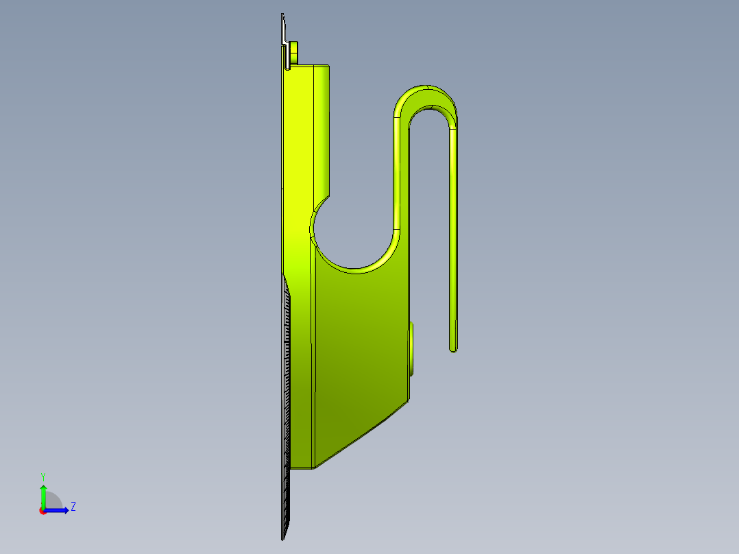 建筑绘图尺左视图
