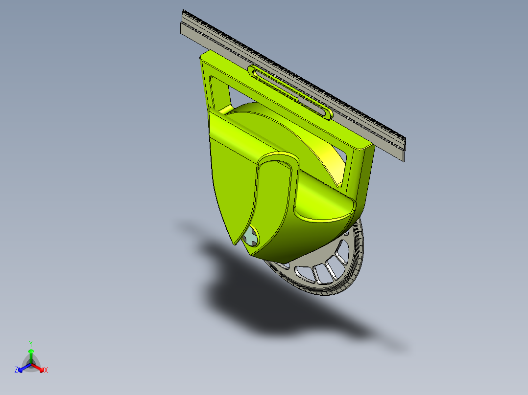 建筑绘图尺正等轴测图