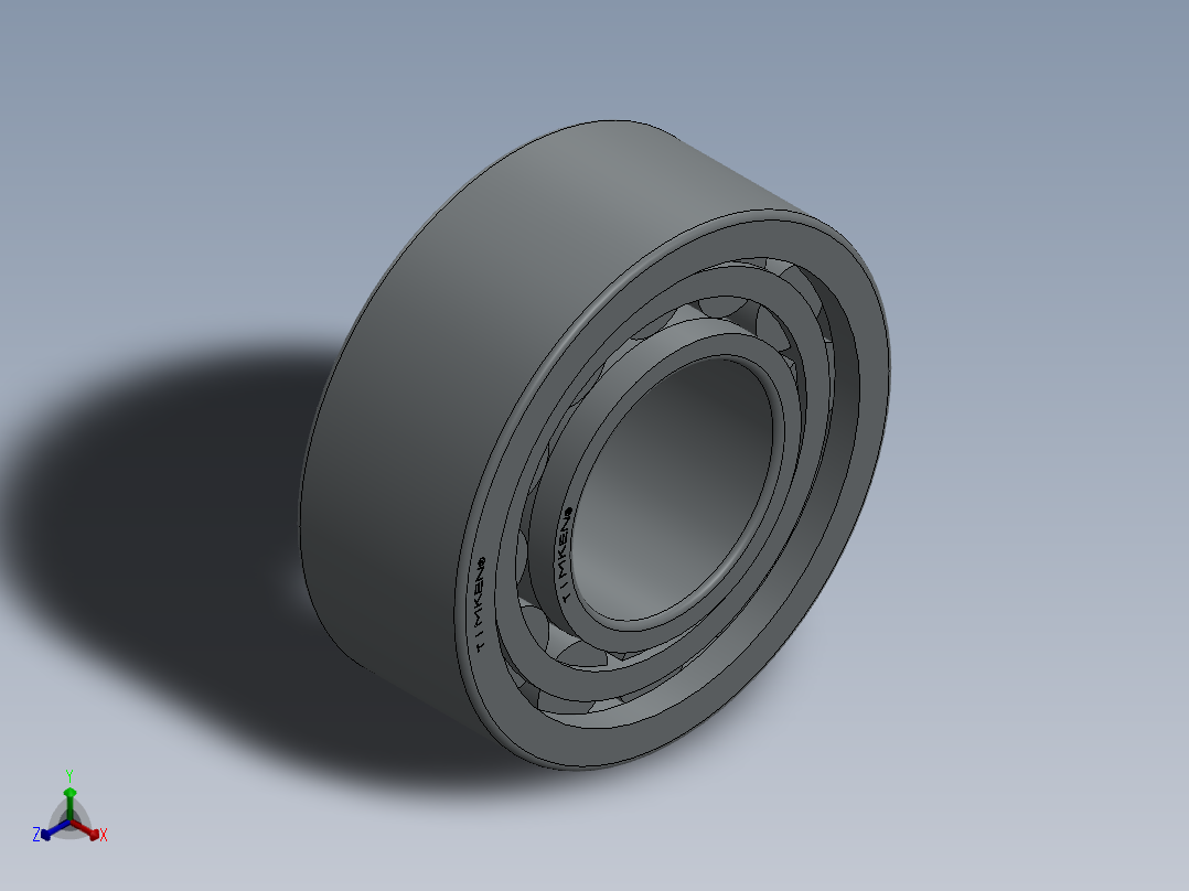 轴承140RU93R3正等轴测图